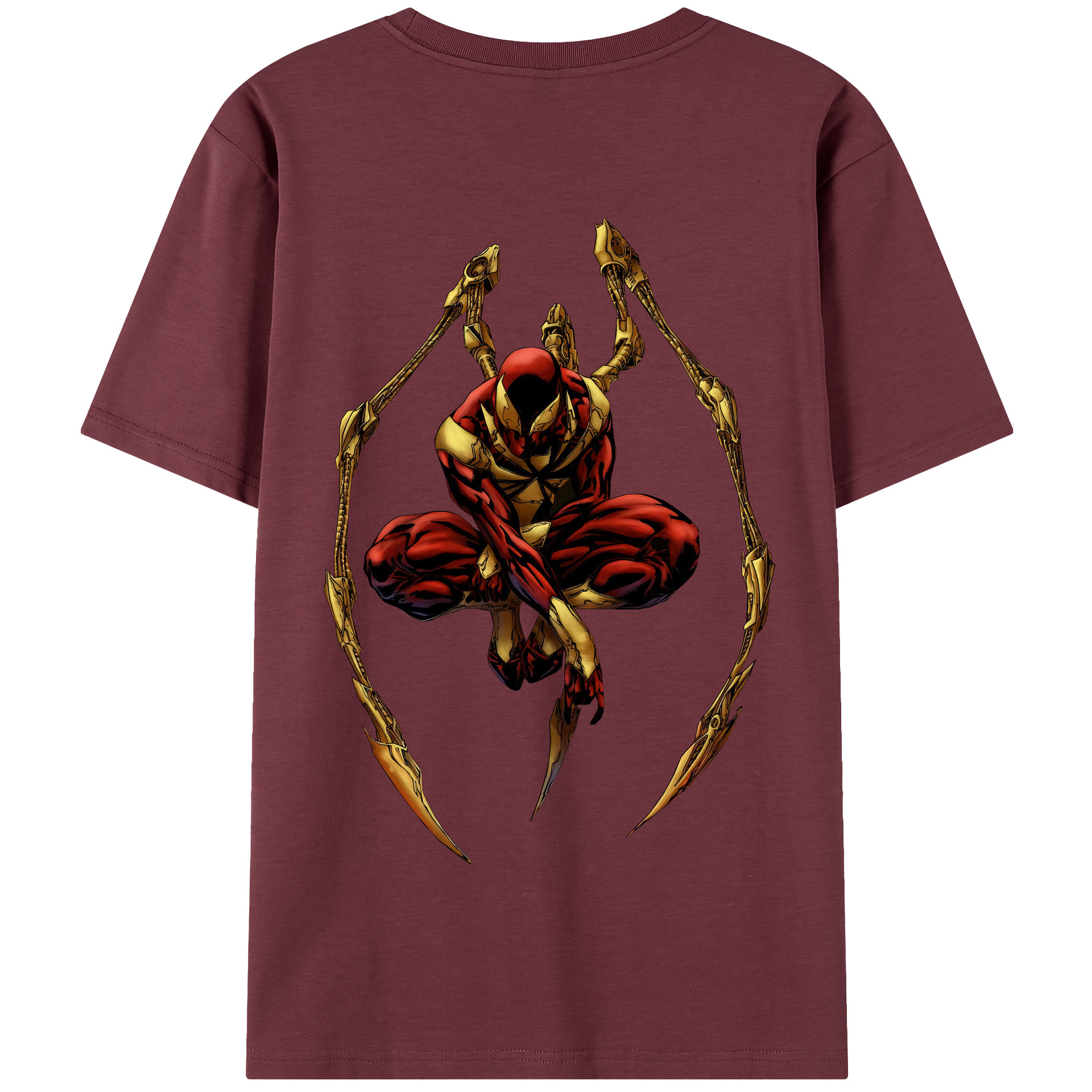 （画像用） Spider Man スパイダーマン 綿100％半袖Tシャツ（背面プリント）